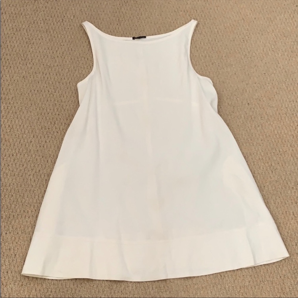 Theory white dress linen